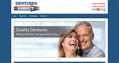 Desktop Screenshot of mainedenturesdirect.com