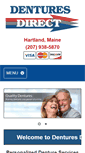 Mobile Screenshot of mainedenturesdirect.com